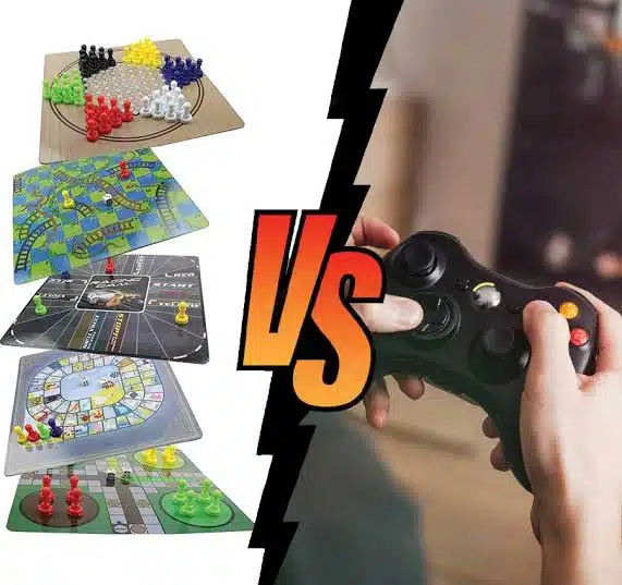 Board games vs. video games