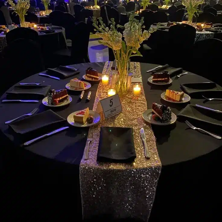 A representation of a grammy awards party