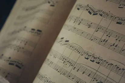 An image showcasing music rhythm on paper
