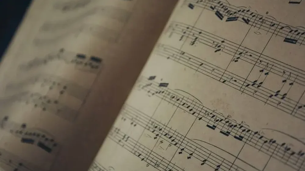 An image showcasing music rhythm on paper