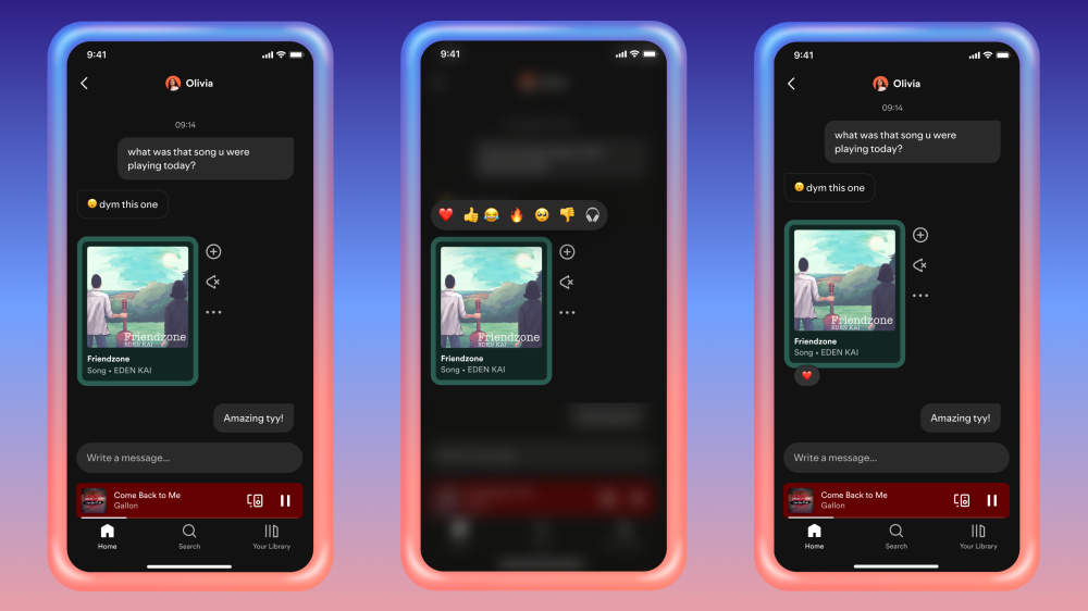 Spotify-Messaging-Reactions-Music